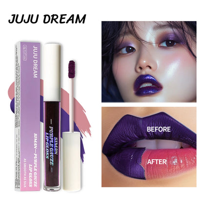 JUJU DREAM Peel Off Lip Stain Set, 3 Colors Long-Lasting Waterproof Pink Lip Tint, Transfer-Proof Non-Stick Cup Lip Makeup