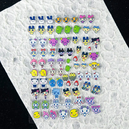 Cute Y2k Stytle Pvc Ancient Small Animals Adhesive Stickers Nail Art Waterproof Diy Charms Loptop Phone Case Scrapbook Sticker
