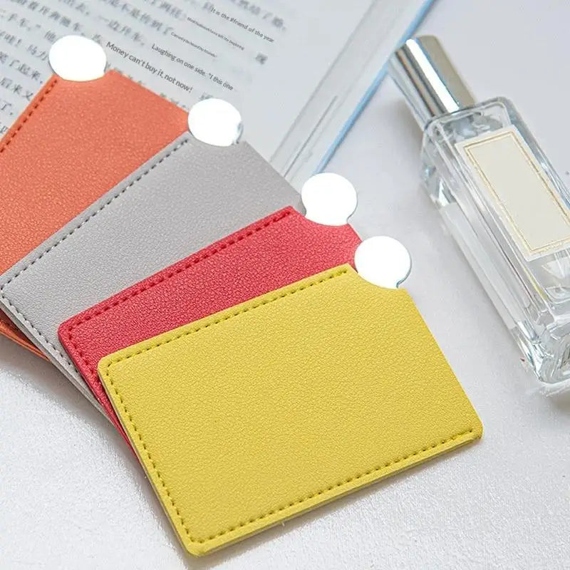 1Pc Portable Mini Stainless Steel Unbreakable Makeup Pocket Mirror Cosmetic.~