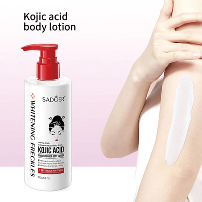 250ml Kojic Acid Whitening Body Lotion Moisturizing And Brighten Skin Essential Home Lotion In Autumn And Winter