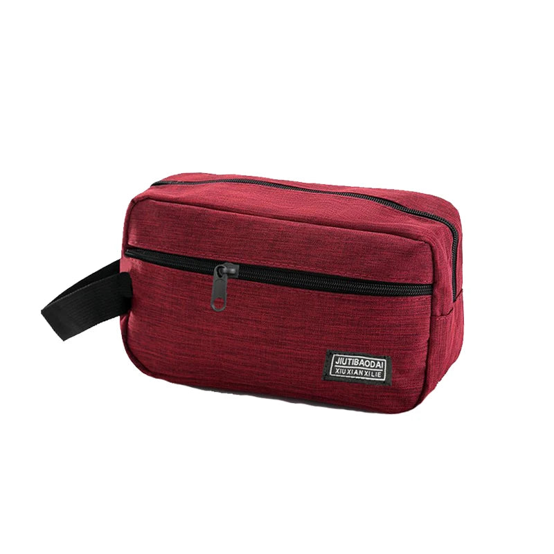 Durable Oxford Makeup Storage Pouch Waterproof Hand‑held Travel Toiletry Bag Multi‑pocket Cosmetic Organizer For Trip