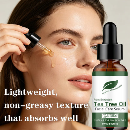 JUINHOU Green Tea Oil Hydration Facial Serum Cleans Brighten Smooth Skin Makes Skin Plump and Elastic Suitable for Everyone