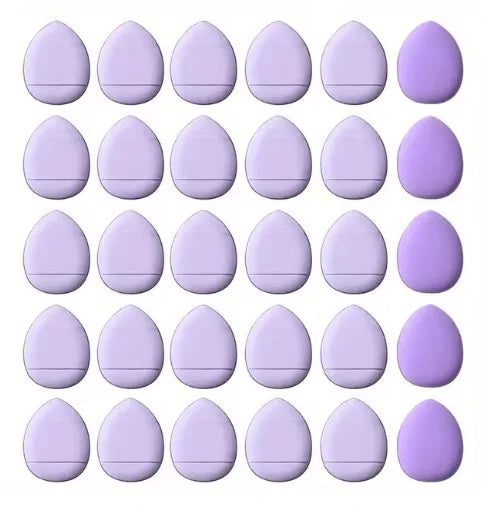 20 pcs Finger Air Cushion Sponge Powder Puff Set Makeup Foundation Concealer Blending Puff Wholesale