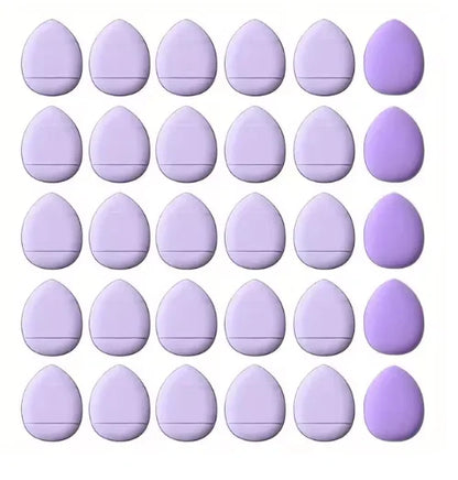 20 pcs Finger Air Cushion Sponge Powder Puff Set Makeup Foundation Concealer Blending Puff Wholesale