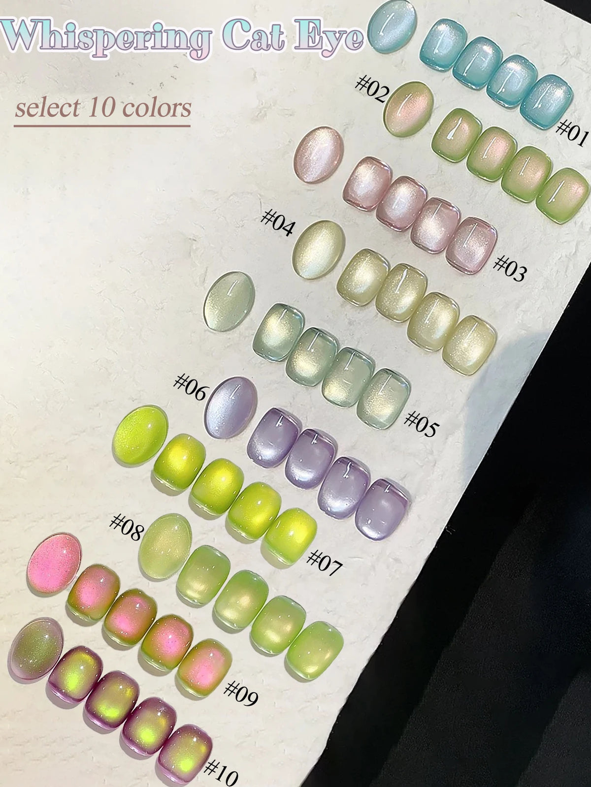 1-12pcs PSK New Whitening Strawberry Cat Eye Gel Nail Polish 2026 Super Glitter Whitening Red Glass Bead Nail Art Pink Nails
