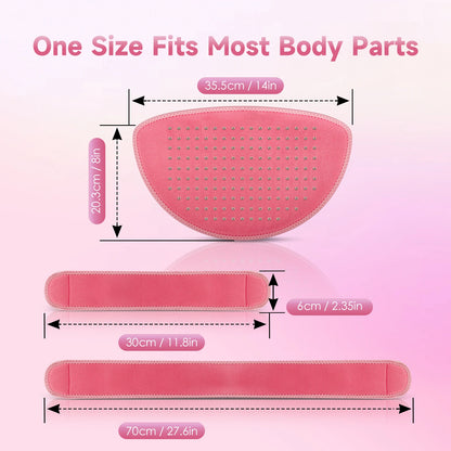 Astarexin 156 LEDs Red Light Infrared Therapy Menstrual Belt, Heating Pad for Period Cramps, Waist & Abdomen Pain Relief