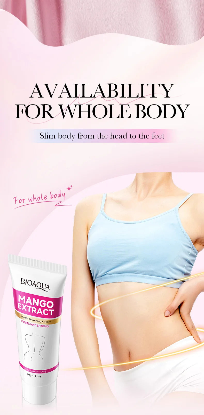 Mango Slimming Cream Anti Cellulite Weight Loss Promotes Effective Fat Burning Create Beautiful Curve Body Slimming Cream