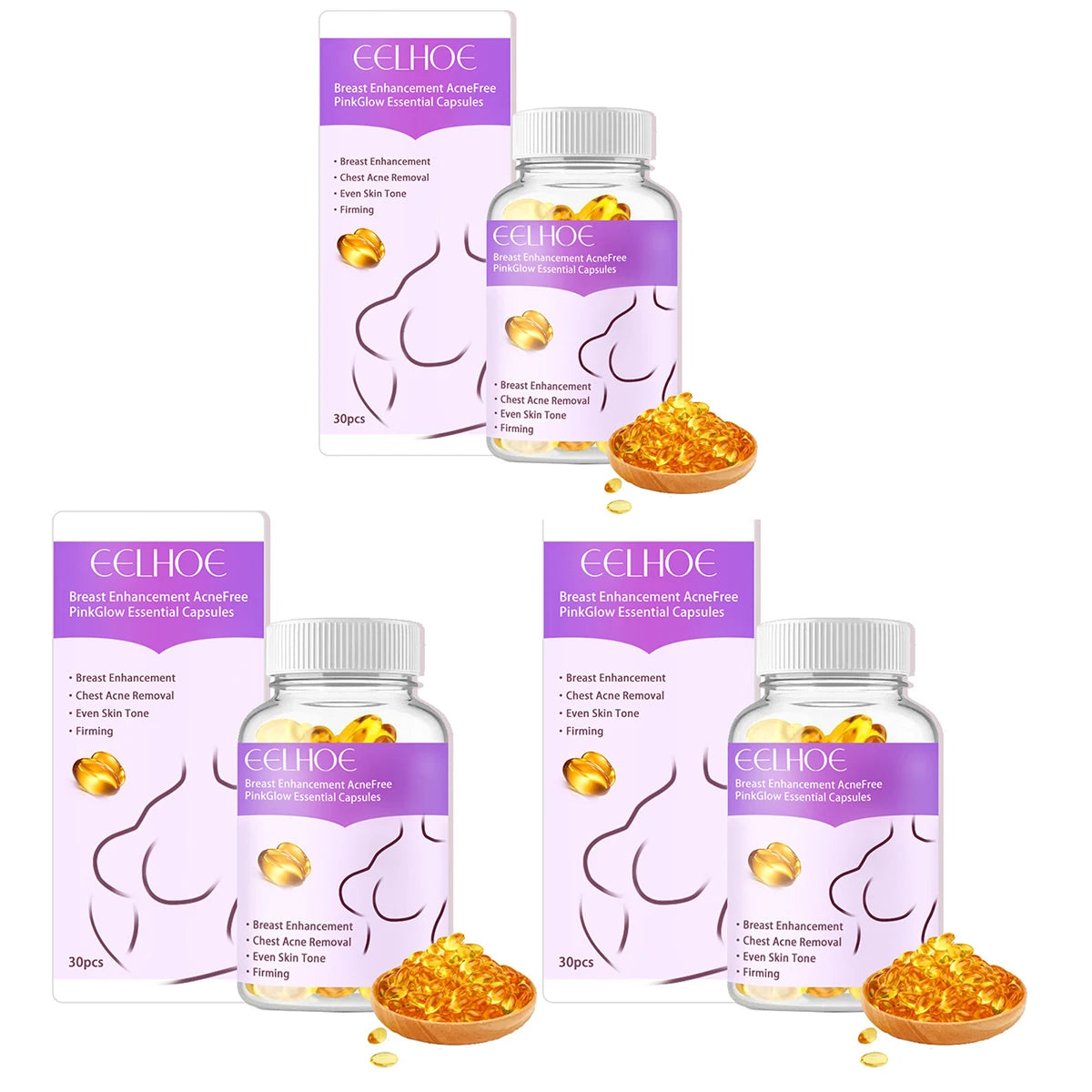 Breast Enhancement Oil Serum Breast Firming Tightening Massage 30PCS/Box