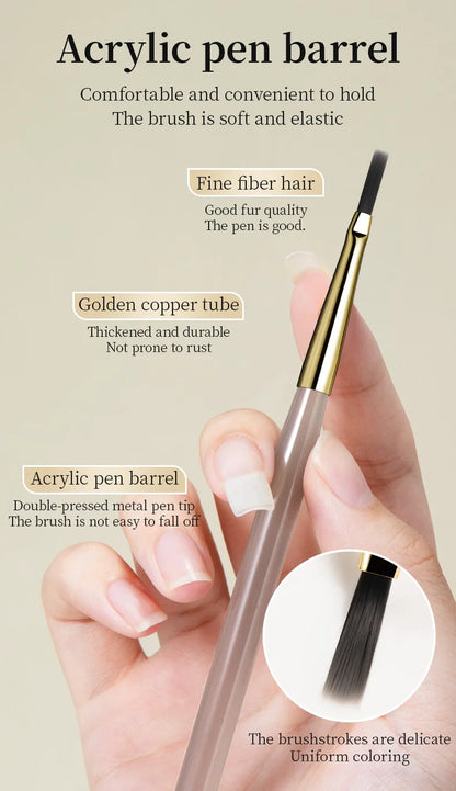 RSNAIL Nail Art Brush Checker Nail Drawing Painting Line Brush Nail Art Tool Acrylic Painting Brushes DIY Design Manicure Tools
