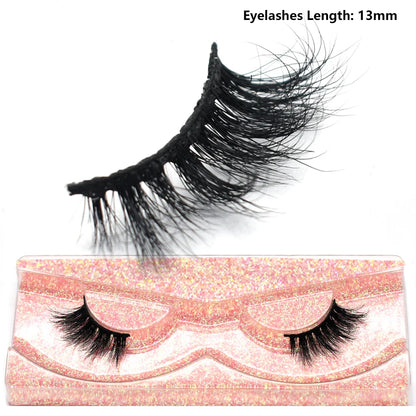 Half Lashes Mink Eyelashes Fluffy Soft False Eyelashes Wispy Cross Mink Eye Lashes Natural Short Mink Eyelash Extension Makeup