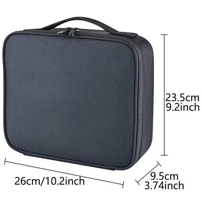 Female Makeup Case Professional Beauty Brush Embroidery Manicure Tool Cosmetic Storage Box Waterproof Women Makeup Bag