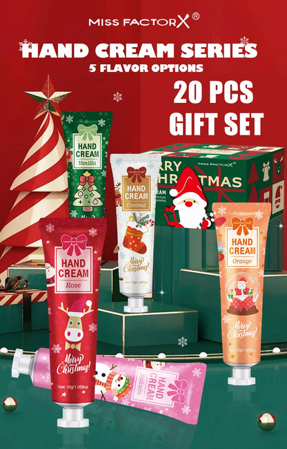 20-piece Hand Cream Gift Box, Light texture with great hydration, suitable for home and travel, wonderful holiday gift