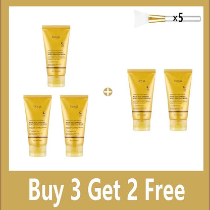 Turmeric Deep Collagen Mask Peel Off Mask Face Anti Wrinkle Lifting Korean Skin Care Masks Skin Firmnes For Nighttime Care