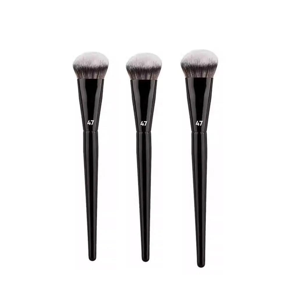 1/2/3Pcs 47 Professional Foundation Brush Angled Cosmetic Tool for Liquid Cream Blending Blush & Makeup Shadow - Broom Design