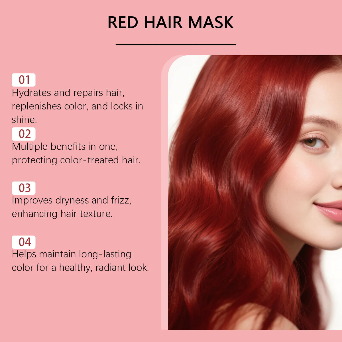 Color Boosting Conditioner Neutralizes Brass Yellow Tones Fade After Bleach Hair Dye Color Depositing Hair Mask For Red Brown