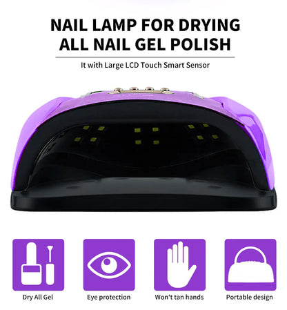 Professional UV LED Nail Lamp for Drying Nails, Gel Varnish Dryer with 57/36 LEDs, Ice Lamp for Manicure Art Salon Tools