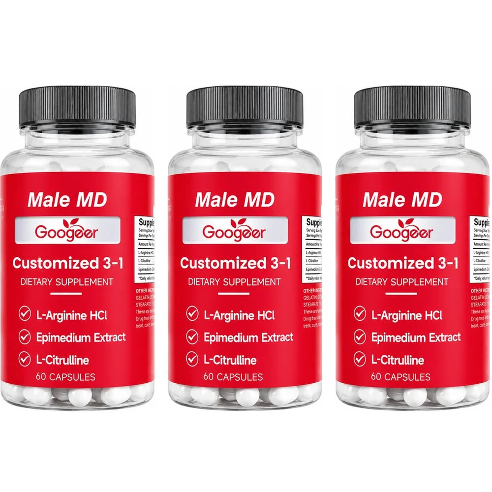 Googeer Men Vitality Capsules Daily Energy & Focus, Portable Care for Active Lifestyle, Easy To Carry Anytime Wellness Support