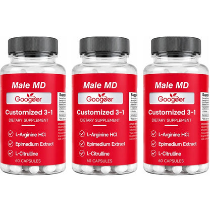Googeer Men Vitality Capsules Daily Energy & Focus, Portable Care for Active Lifestyle, Easy To Carry Anytime Wellness Support
