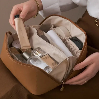Makeup Organizer Female Toiletry Kit Bag Make Up Case Storage Pouch Luxury Lady Box, Cosmetic Bag, Organizer Bag for Travel Zip
