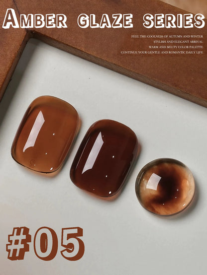 10ML 1-9pcs Hot Selling Water Blurred Clear Brown Nails Jelly Nail Polish Whitening Leopard Nails Black Green Nails